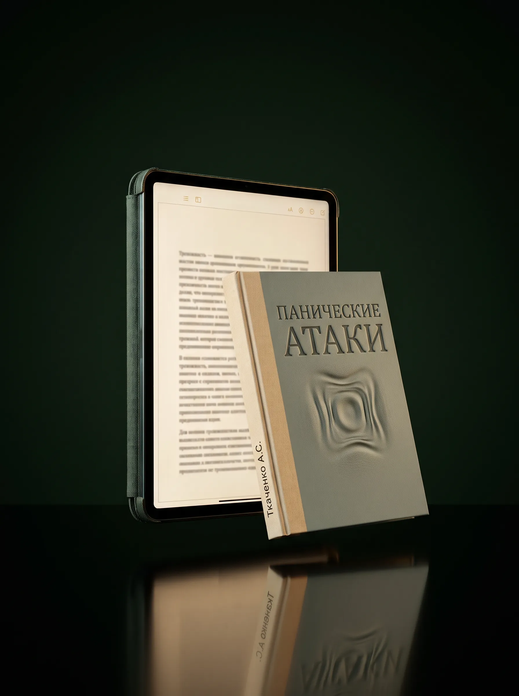 План оздоровления «Панические атаки»: книга и электронная версия на планшете